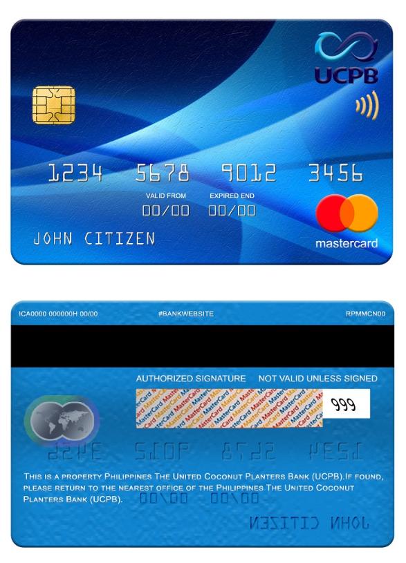 Philippines The United Coconut Planters Bank (UCPB) mastercard